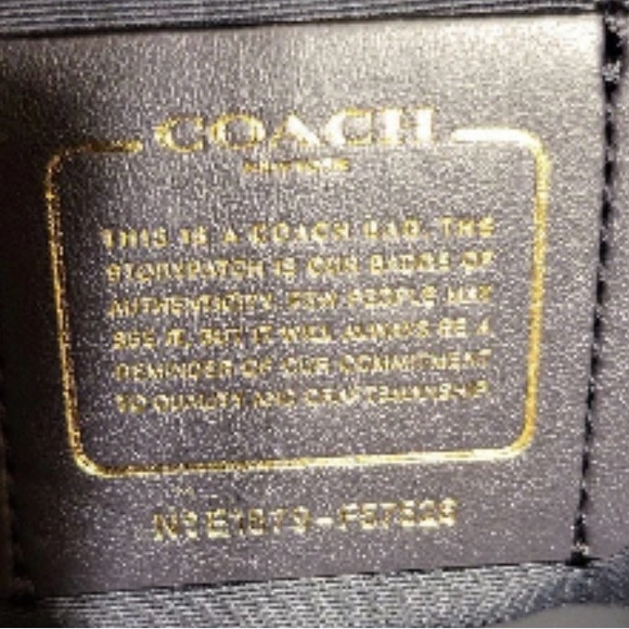 Coach Ava Black Leather Tote Bag - Picture 6 of 9
